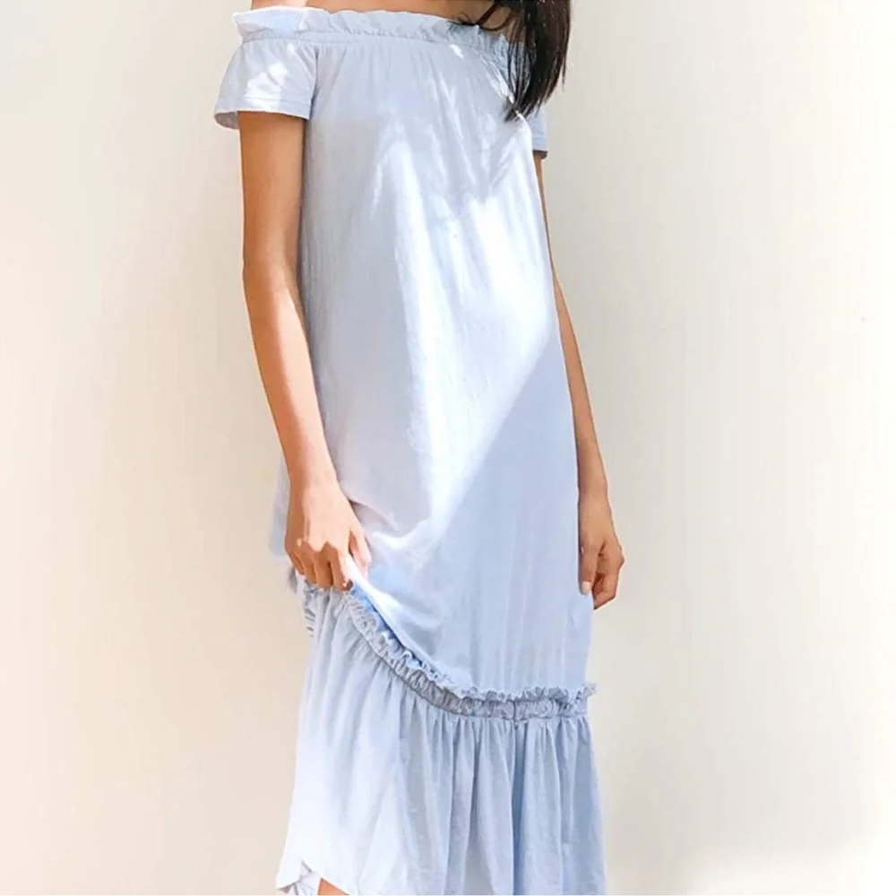 Sundry Sun Kissed Off the Shoulders Ruffle Midi dress - Picture 5 of 13